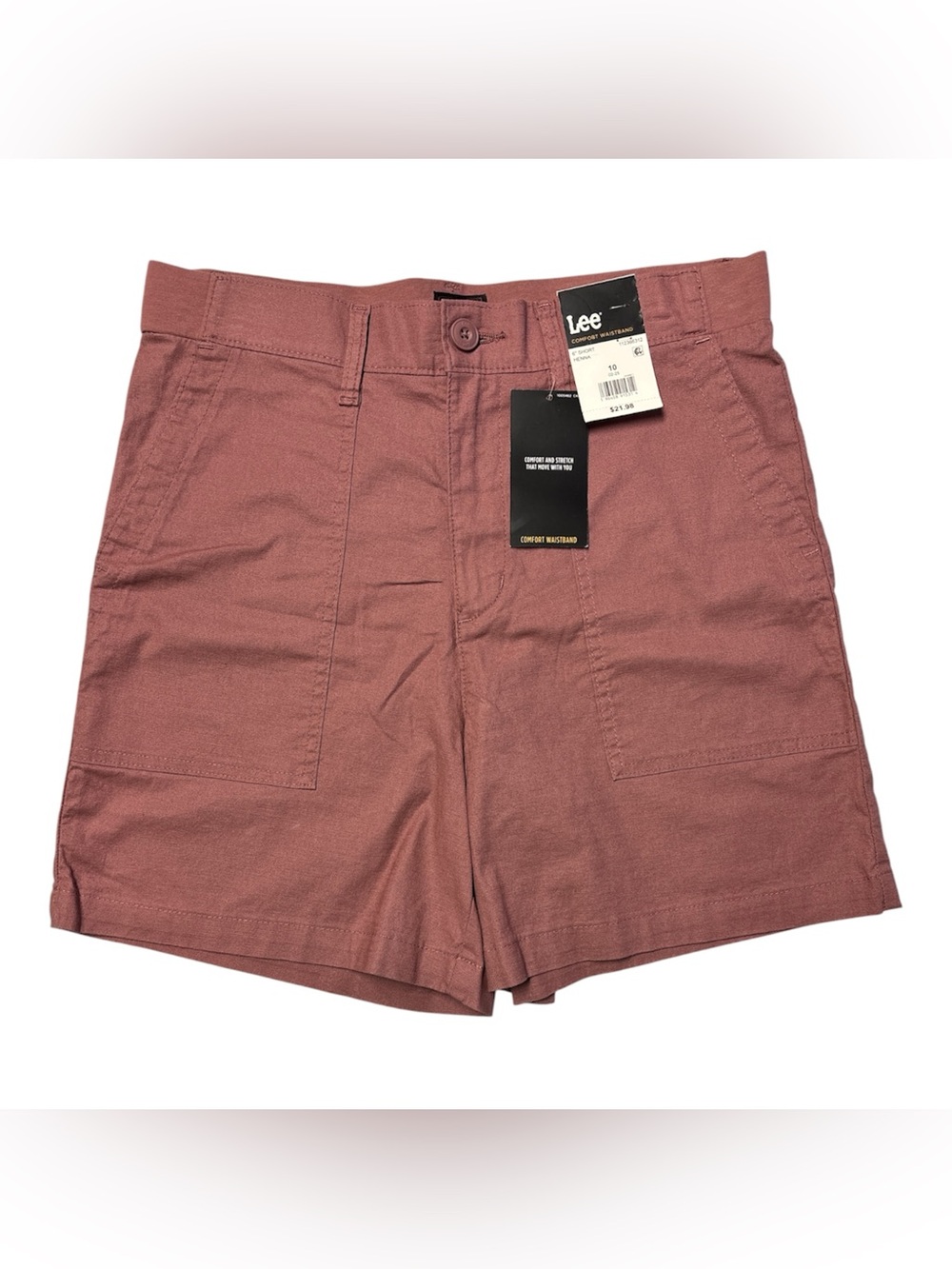 Lee Women's High-Waist Shorts - Mauve Pink Sz/10 NWT